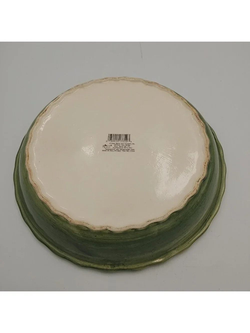 Russ Berrie Ceramic Fall Pie Plate 9.5